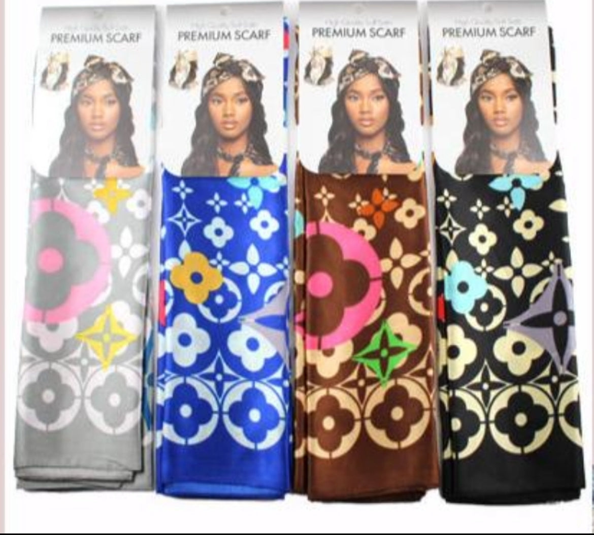 Fashion Colorful Silk Scarves