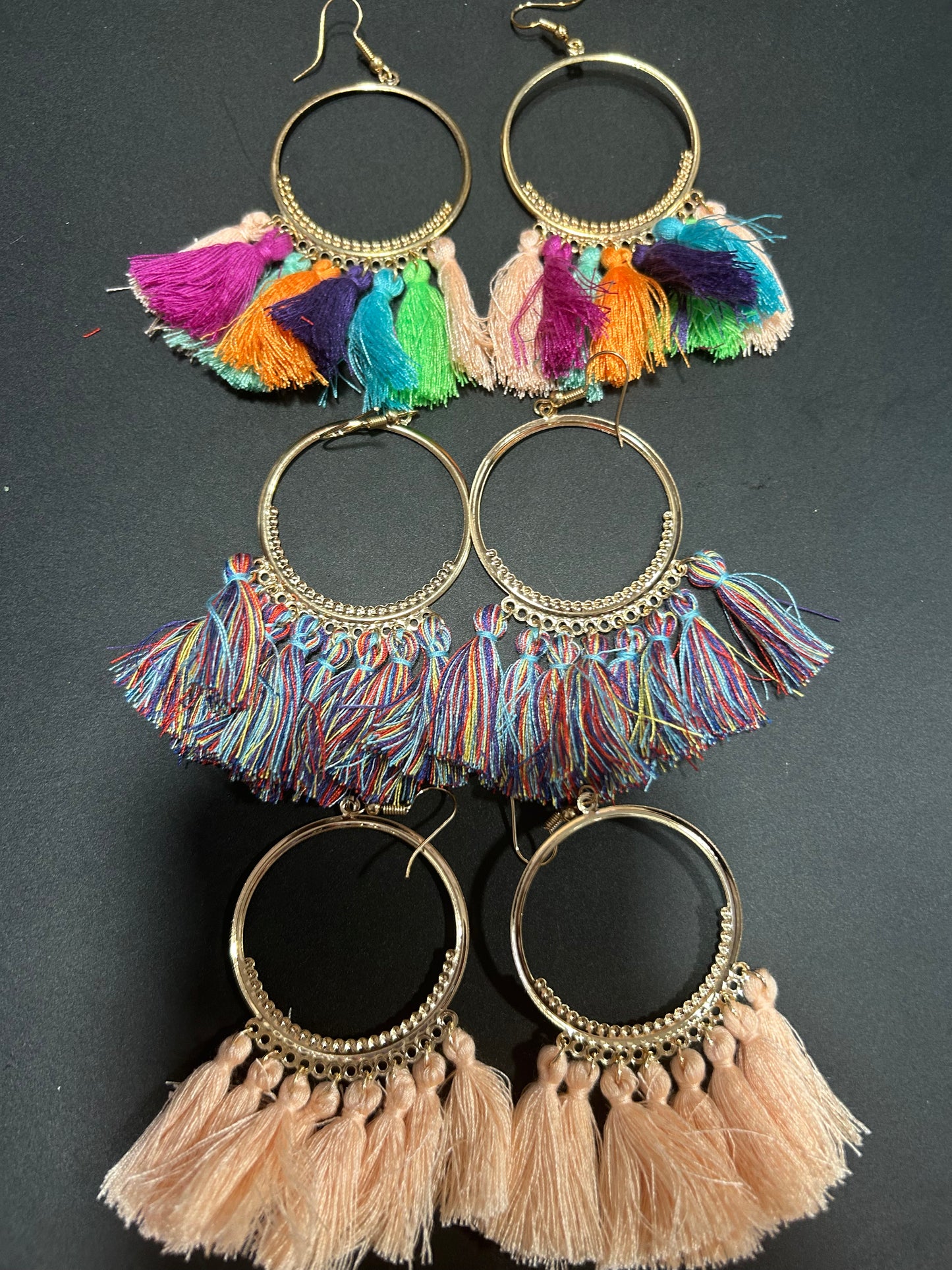 Circle Tassle Earrings