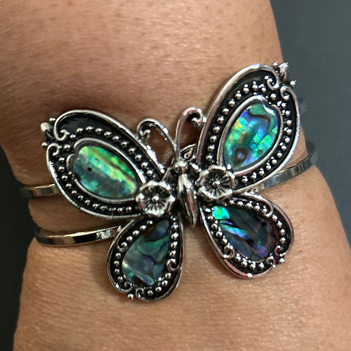 Silver Butterfly Cuff